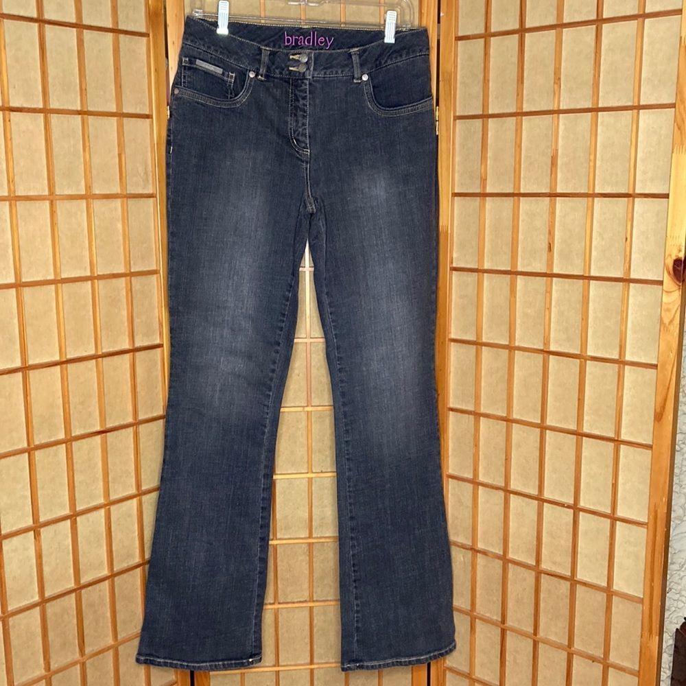Bradley Bayou Jeans Black Washed Denim Bootcut Jeans